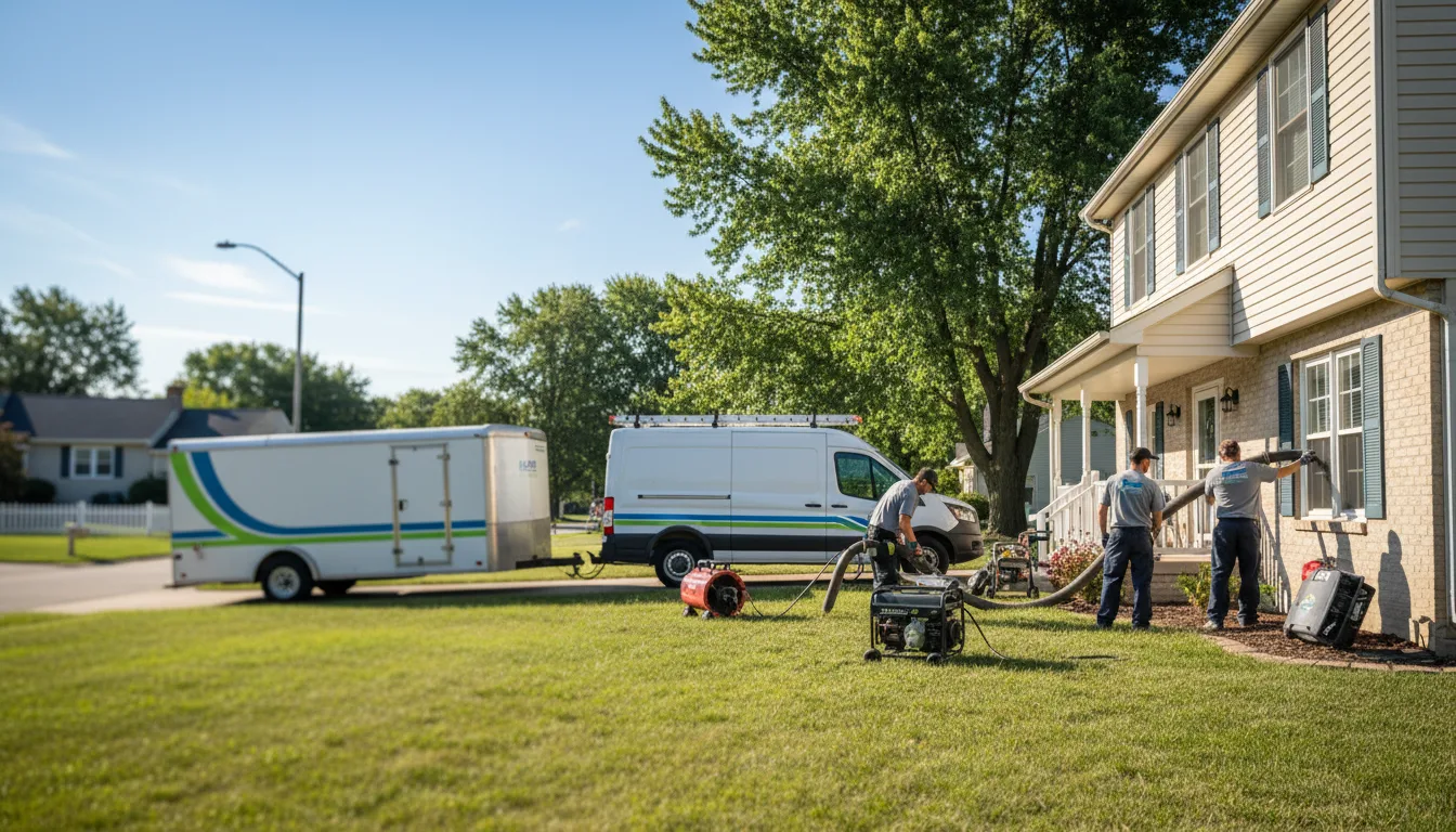 Flooded Basement Restoration And Cleanup With Repair in Richwood, OH near me